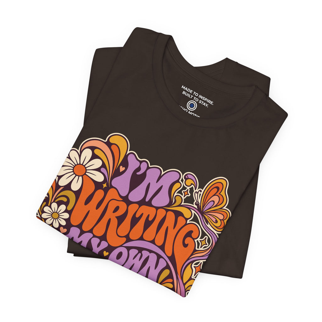 I’m Writing My Own Rules. — Retro & Psychedelic — Brown — folded