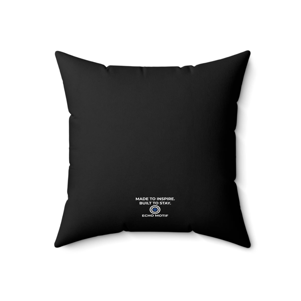My Energy Is Non-Negotiable Black Spun Polyester Square Pillow — Grunge & Vibrant