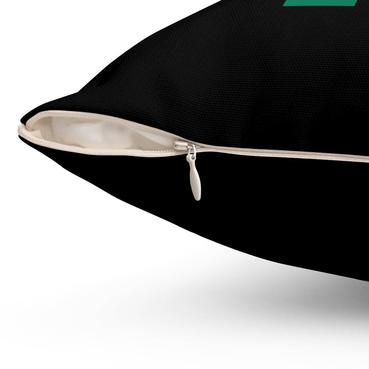 Create Your Own Momentum. Black Spun Polyester Square Pillow — Modern & Minimalist