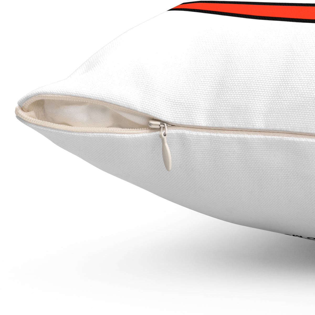 Create Your Own Momentum. White Spun Polyester Square Pillow — Simple & Direct