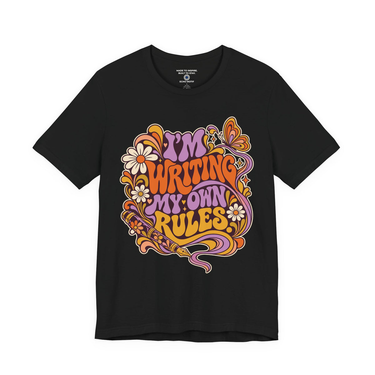 I’m Writing My Own Rules. — Retro & Psychedelic — Black — front