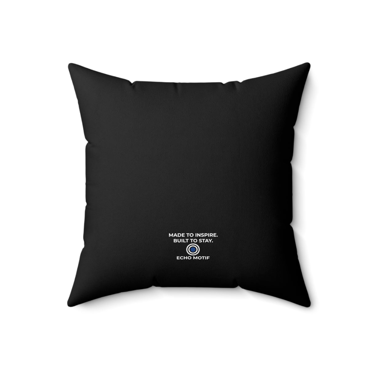 Create Your Own Momentum. Black Spun Polyester Square Pillow — Retro & Psychedelic