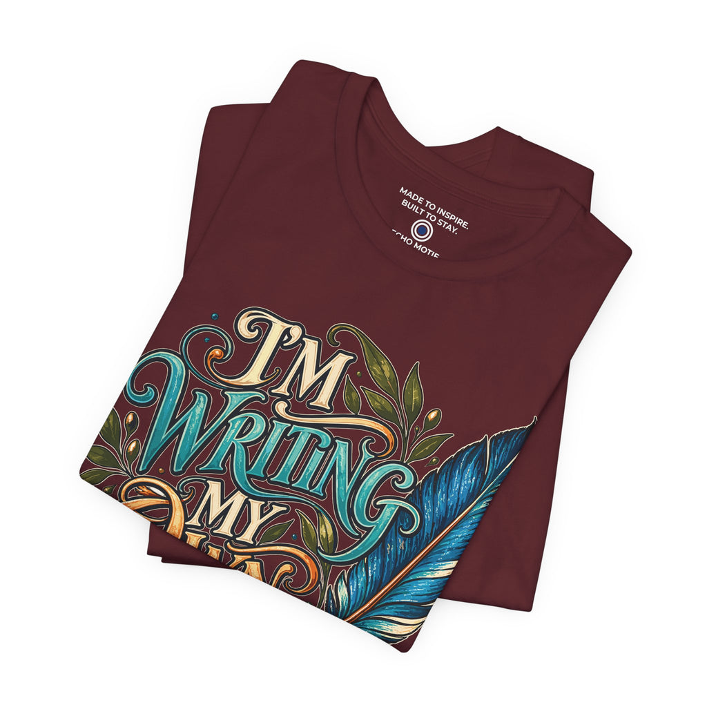 I’m Writing My Own Rules. — Inspirational & Artistic — Maroon — folded