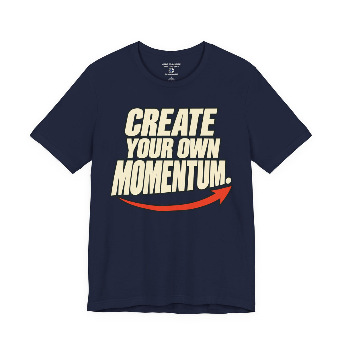 Create Your Own Momentum. — Simple & Direct — Navy — front