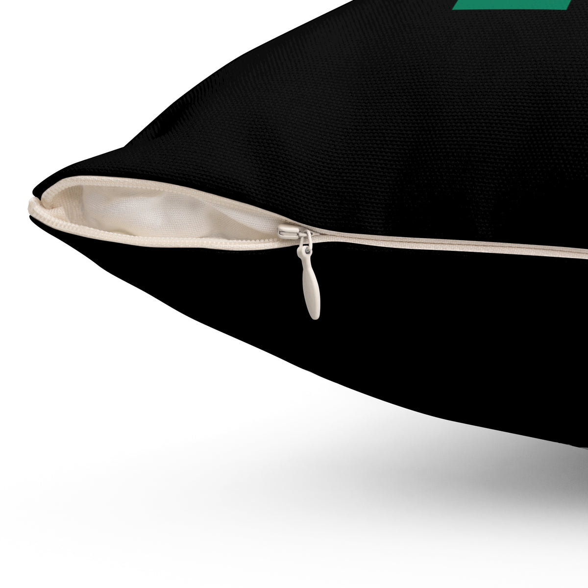 Create Your Own Momentum. Black Spun Polyester Square Pillow — Modern & Minimalist