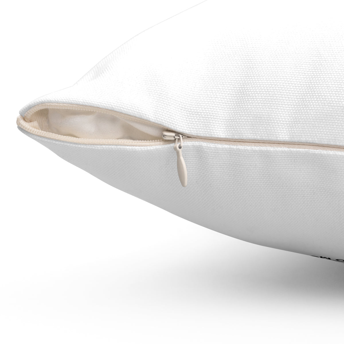 My Energy Is Non-Negotiable White Spun Polyester Square Pillow — Modern & Minimalist