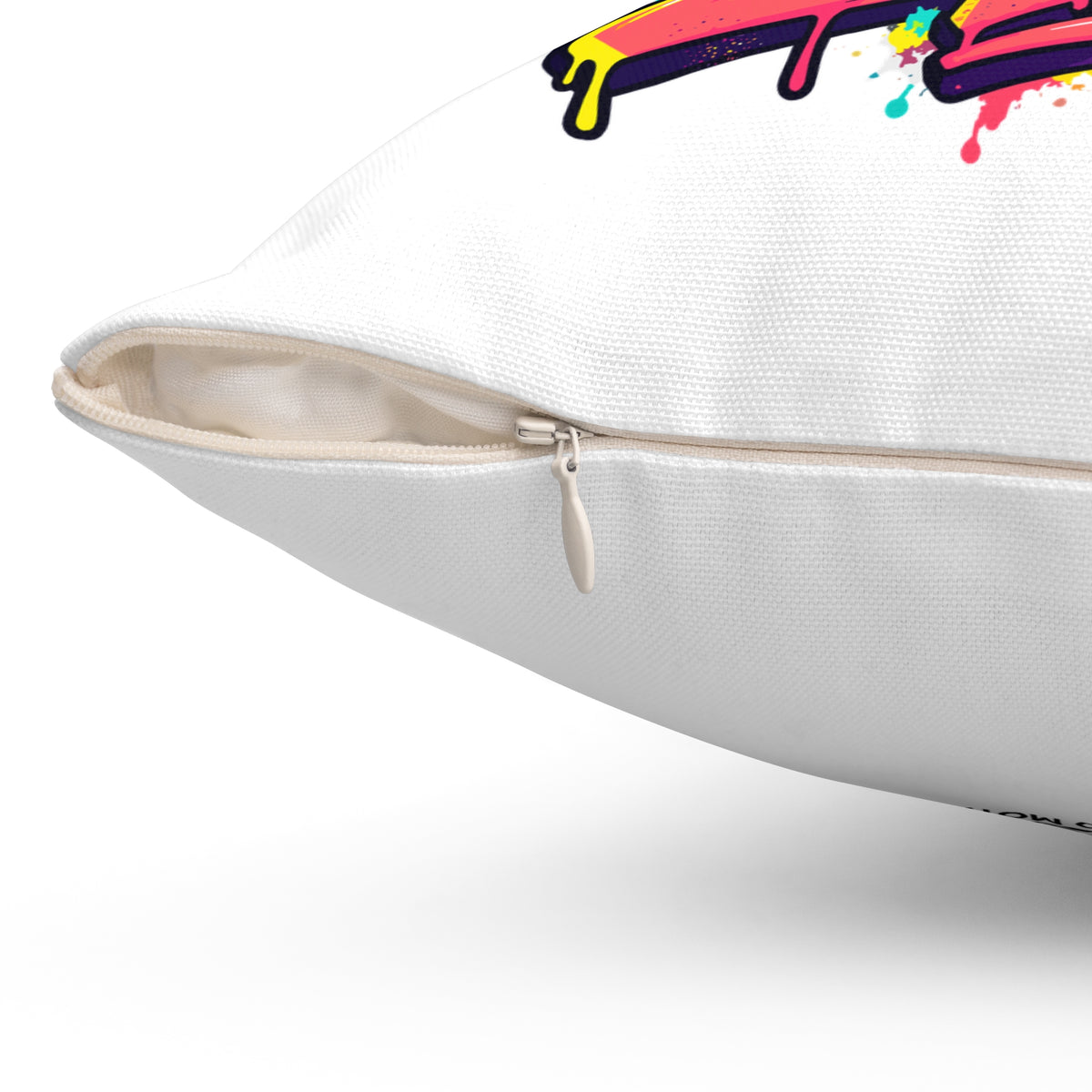 My Life Is A Comedy And I'm The Star. White Spun Polyester Square Pillow — Graffiti & Street Art