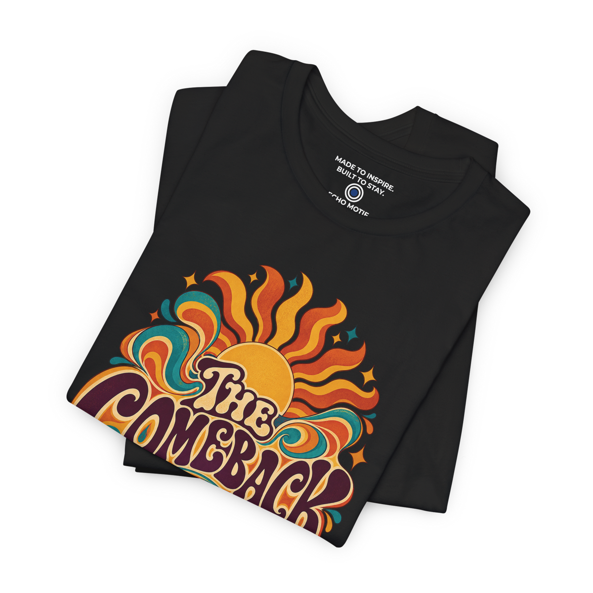 The Comeback Is Personal. — Retro & Psychedelic — Black — folded
