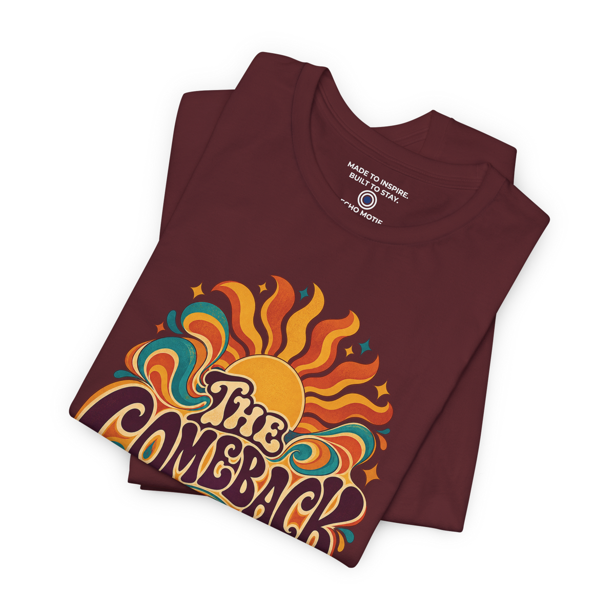 The Comeback Is Personal. — Retro & Psychedelic — Maroon — folded