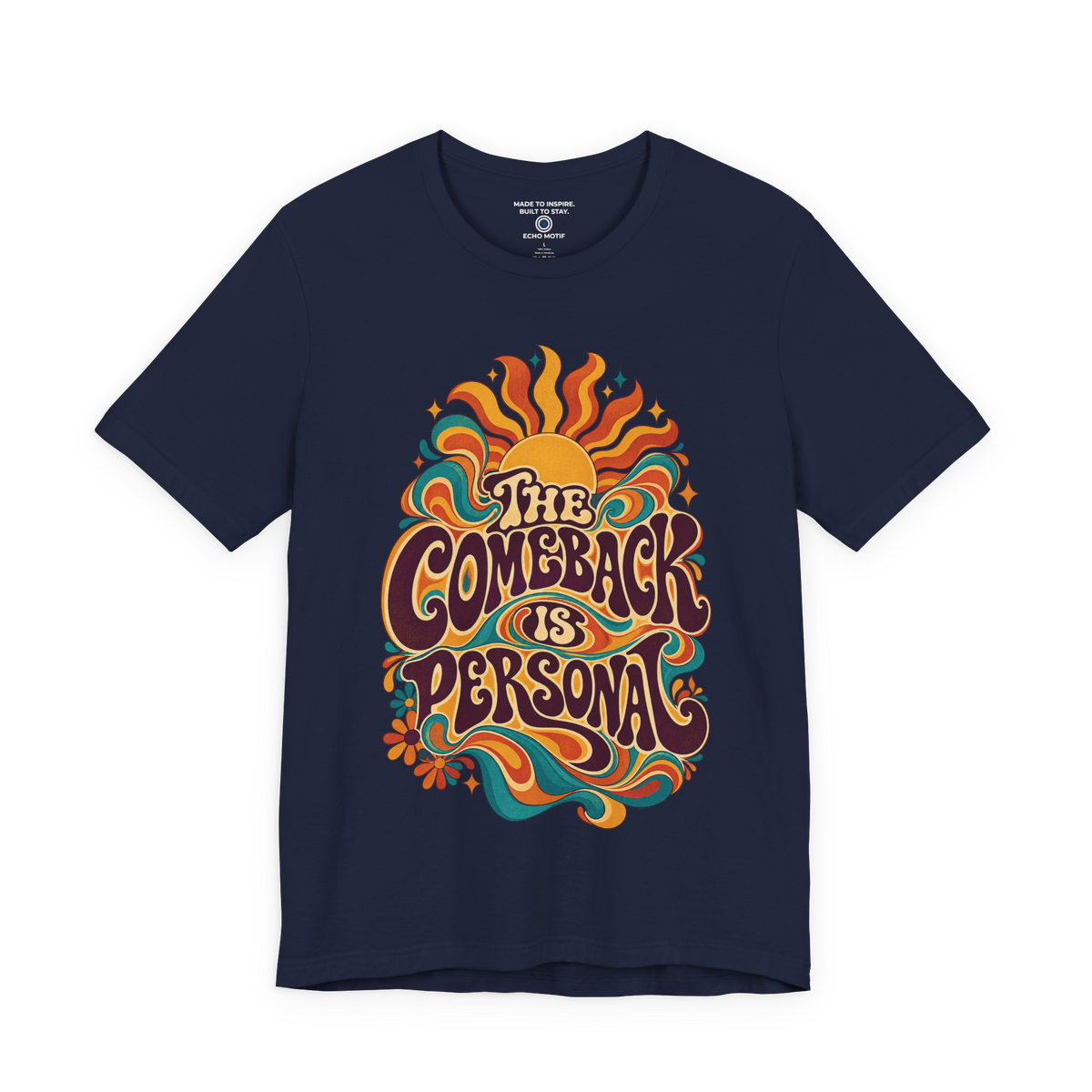 The Comeback Is Personal. — Retro & Psychedelic — Navy — front