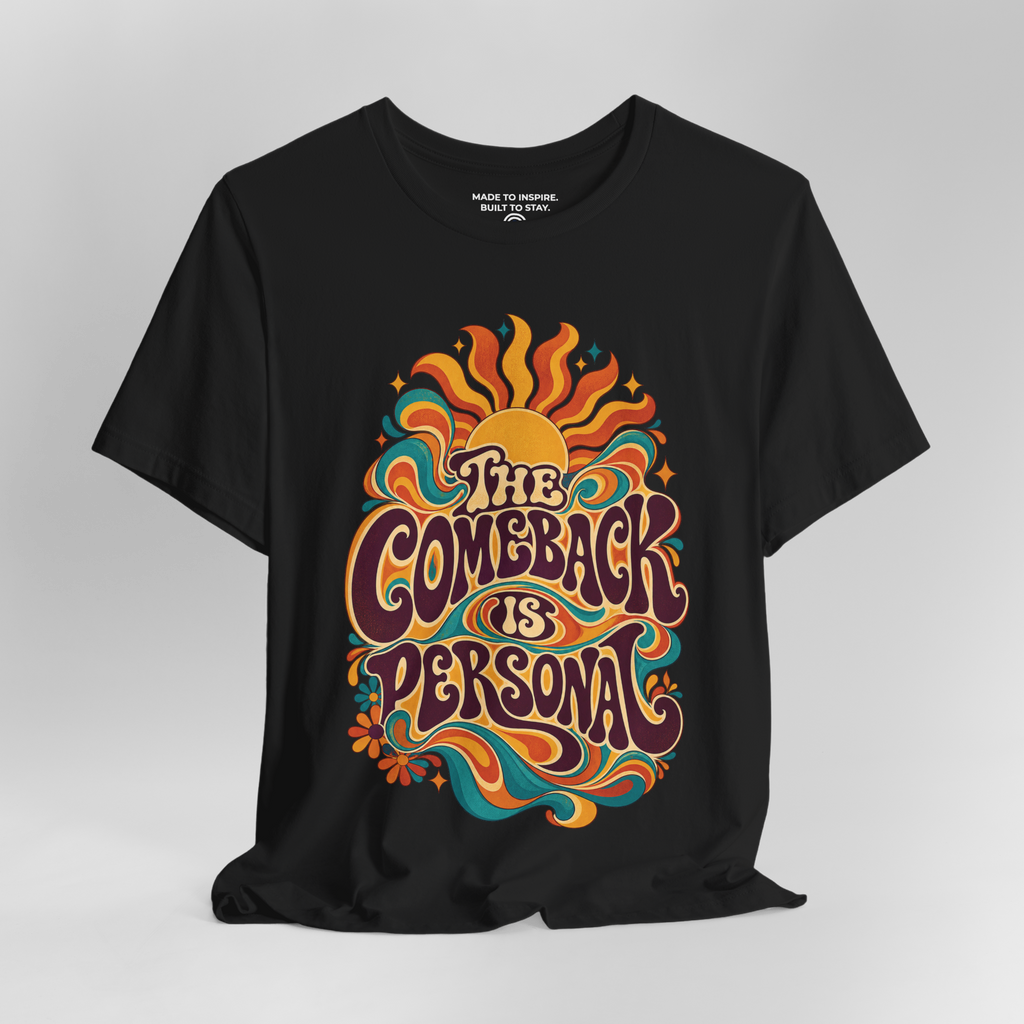 The Comeback Is Personal. — Retro & Psychedelic — Black — open