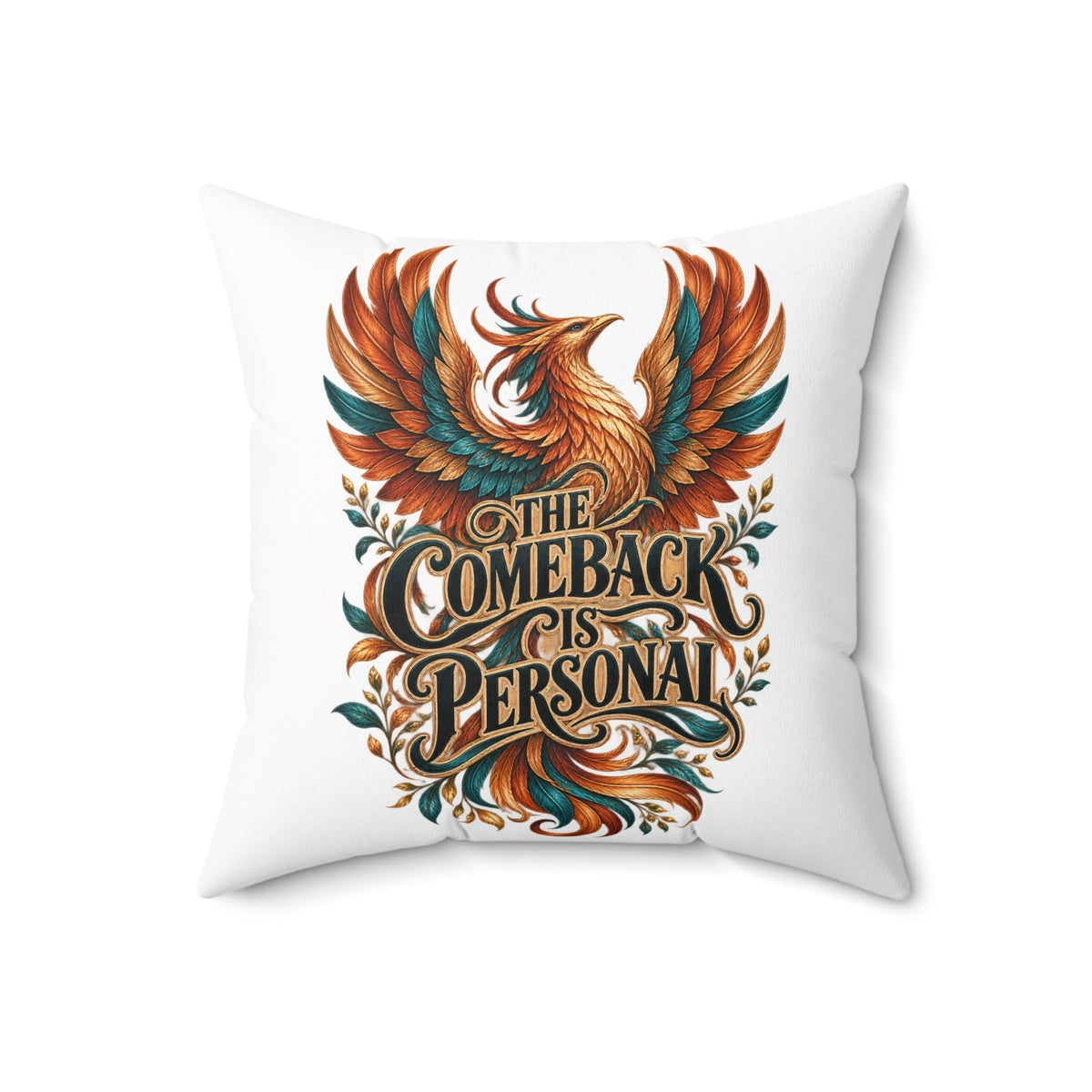 white Inspirational & Artistic pillow 18-inch front