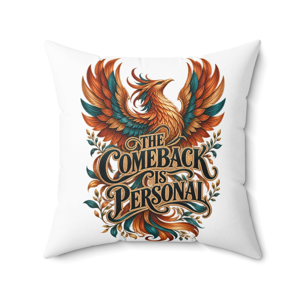 white Inspirational & Artistic pillow 20-inch front