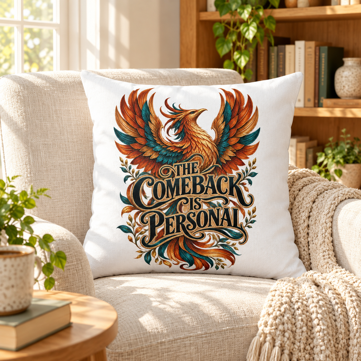 white Inspirational & Artistic pillow lifestyle
