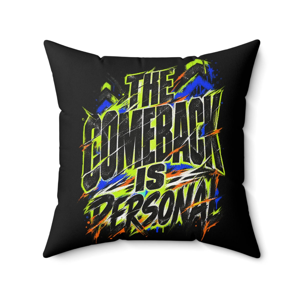 black Grunge & Vibrant pillow front20