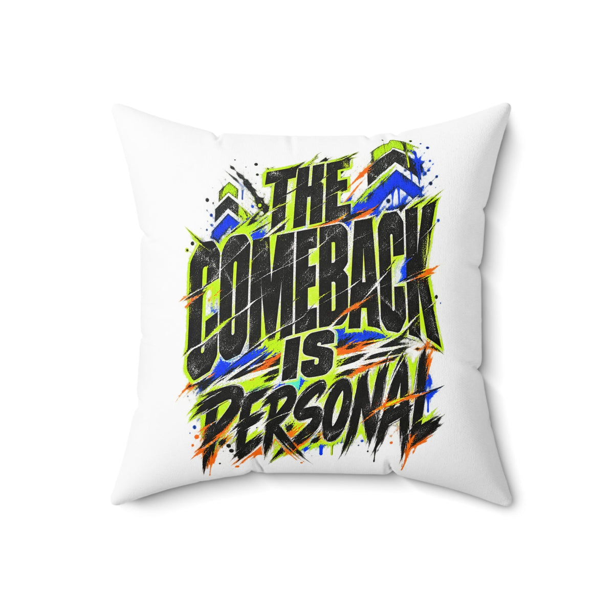 white Grunge & Vibrant pillow front18