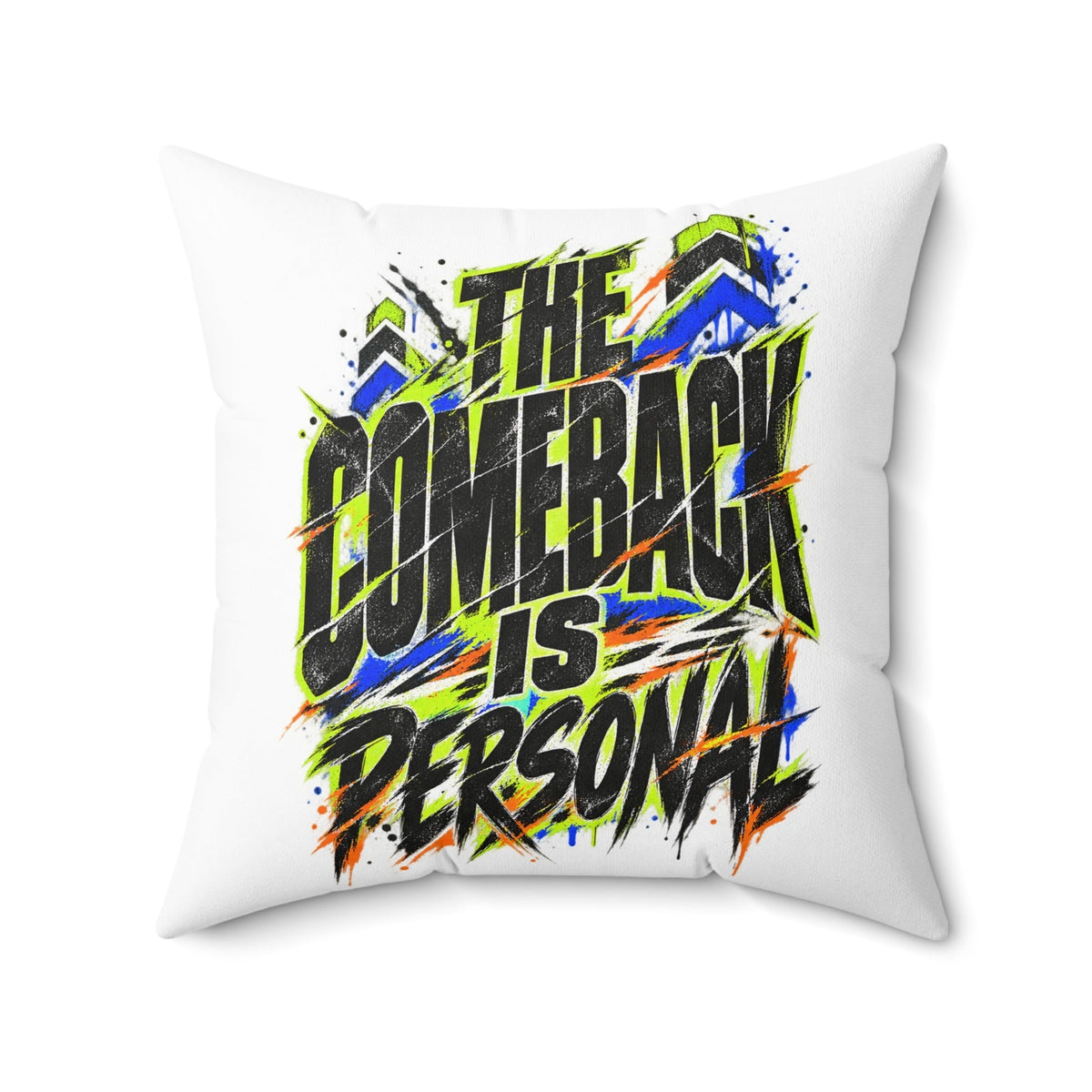 white Grunge & Vibrant pillow front20