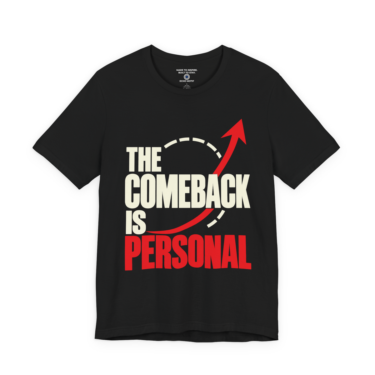 The Comeback Is Personal. — Modern & Minimalist — Black — front