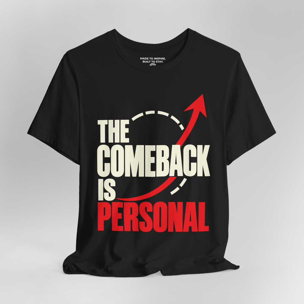 The Comeback Is Personal. — Modern & Minimalist — Black — open