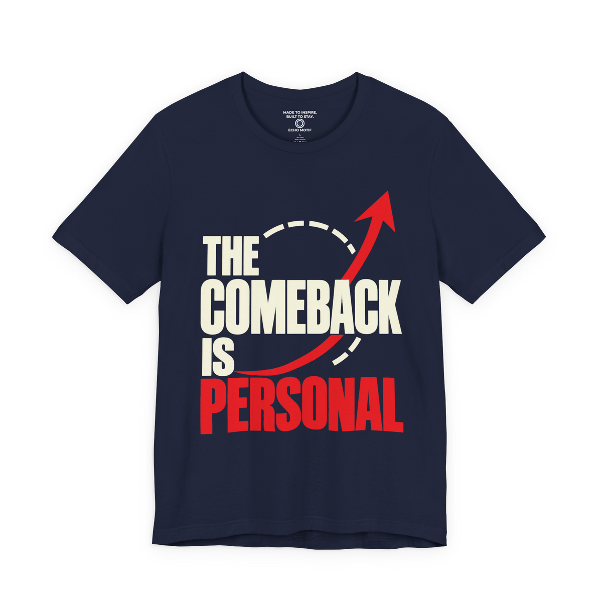 The Comeback Is Personal. — Modern & Minimalist — Navy — front