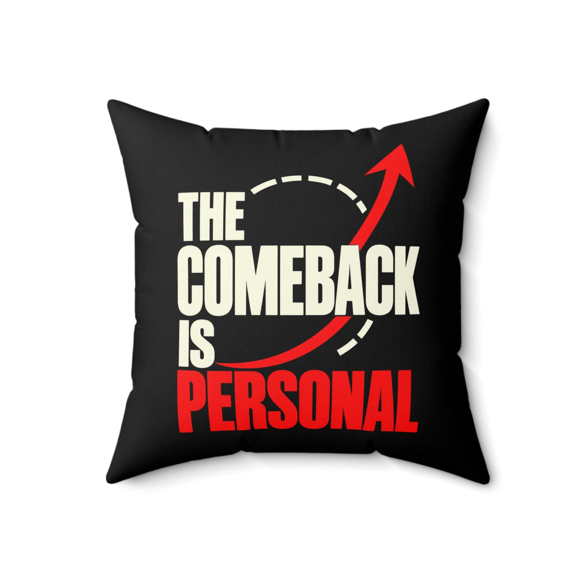 black Modern & Minimalist pillow 18-inch front