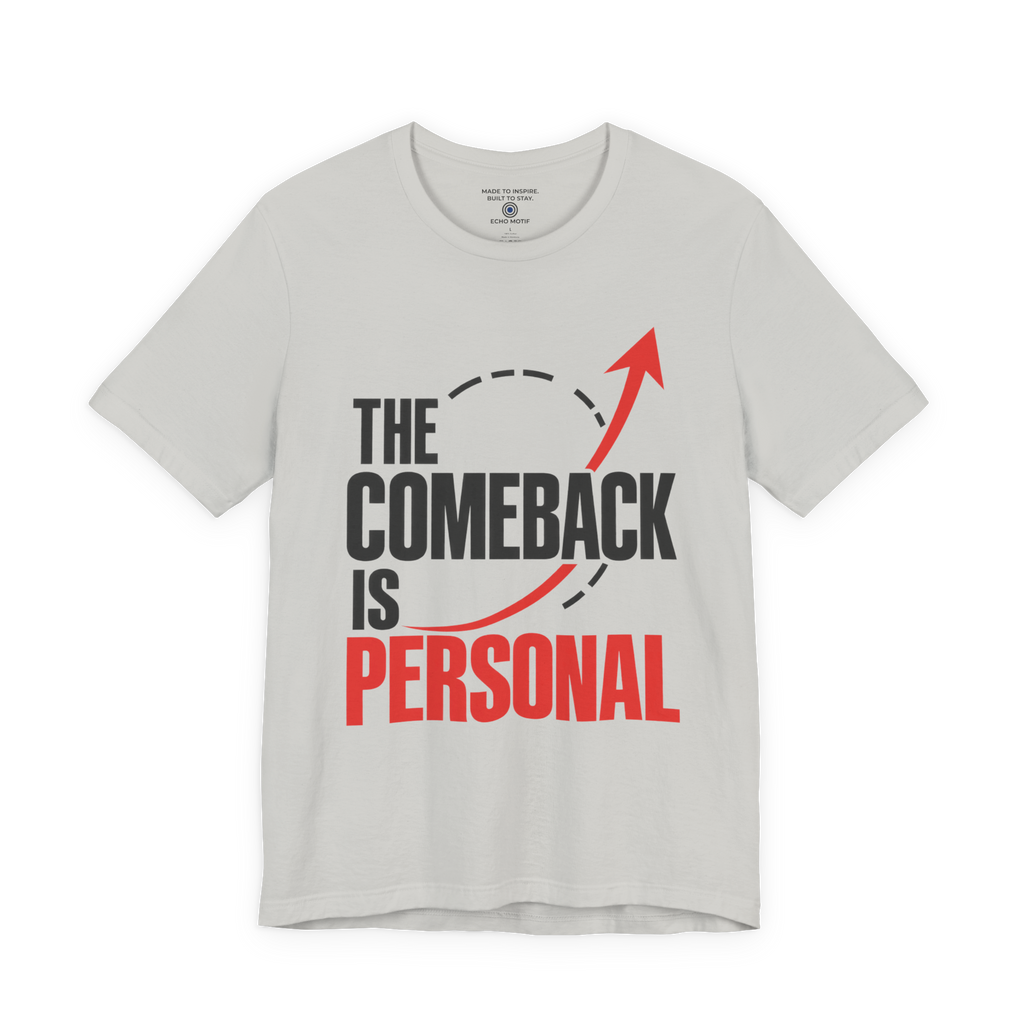 The Comeback Is Personal. — Modern & Minimalist — Silver — front