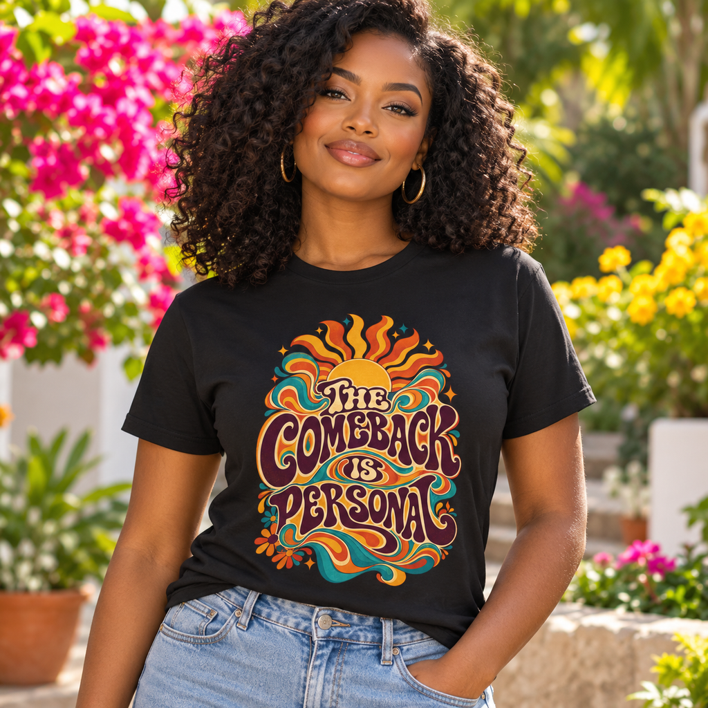 The Comeback Is Personal. — Retro & Psychedelic — Black — lifestyle