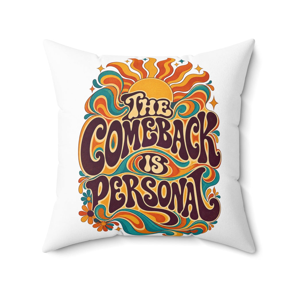 white retro pillow 20-inch front