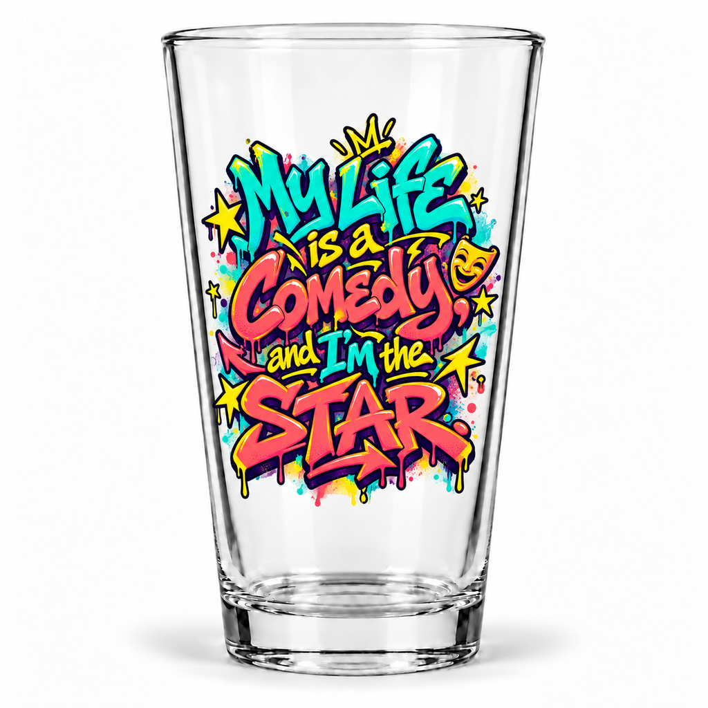 Graffiti & Street Art — clear 16 oz Comedy pint glass