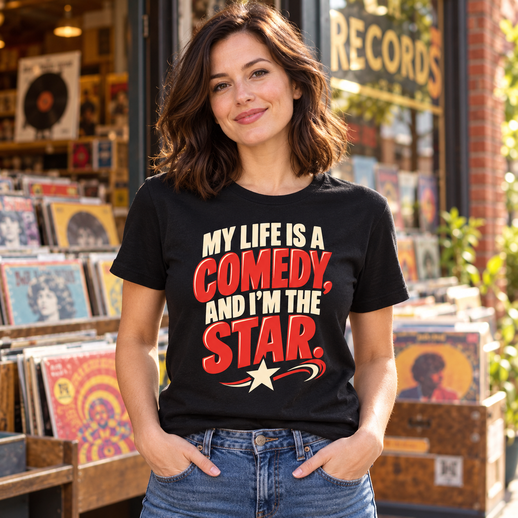 My Life Is A Comedy — Simple & Direct — Black — lifestyle