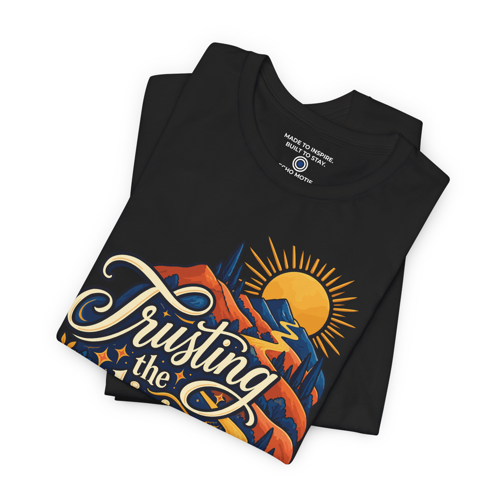Trusting the divine detour. — Inspirational & Artistic — Black — folded