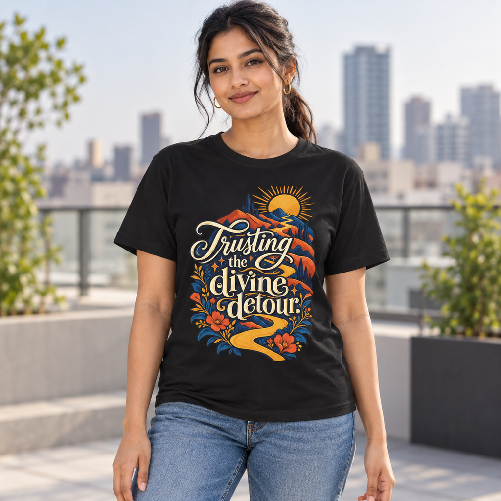 Trusting the divine detour. — Inspirational & Artistic — Black — lifestyle