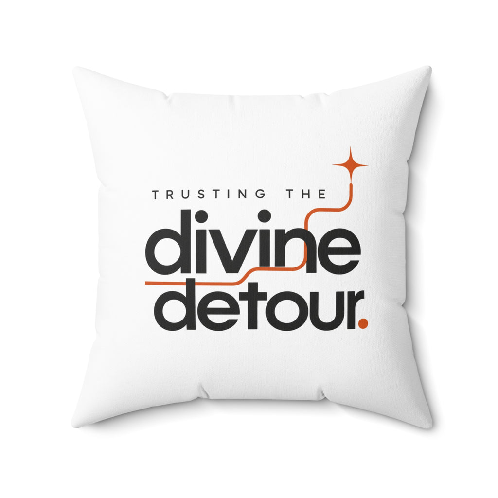 Trusting the divine detour. — modern-minimalist — white pillow — 20-front