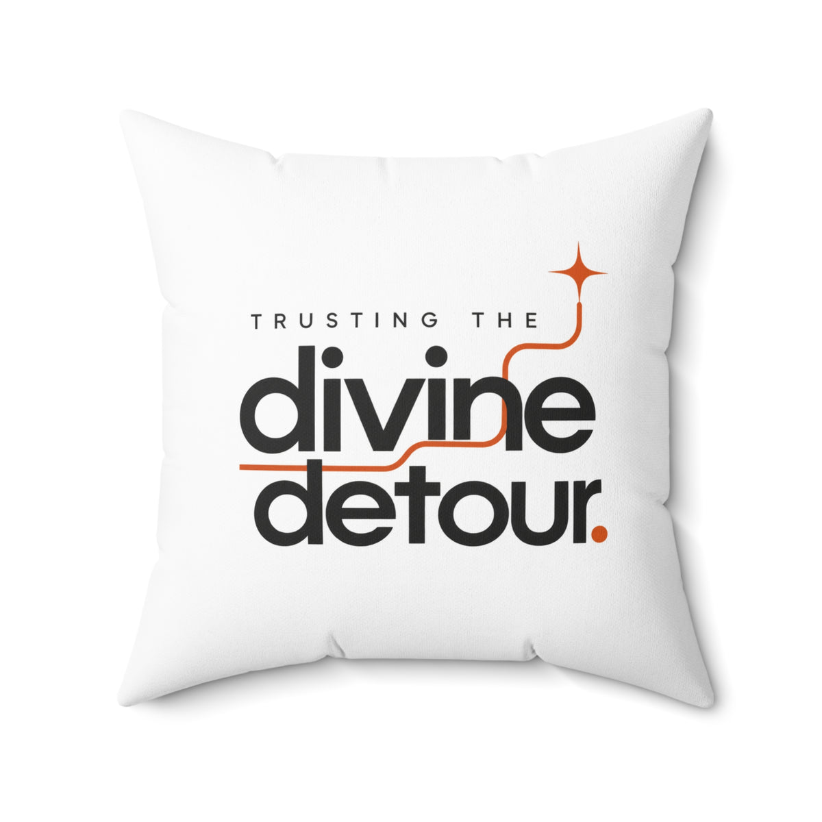 Trusting the divine detour. — modern-minimalist — white pillow — 20-front