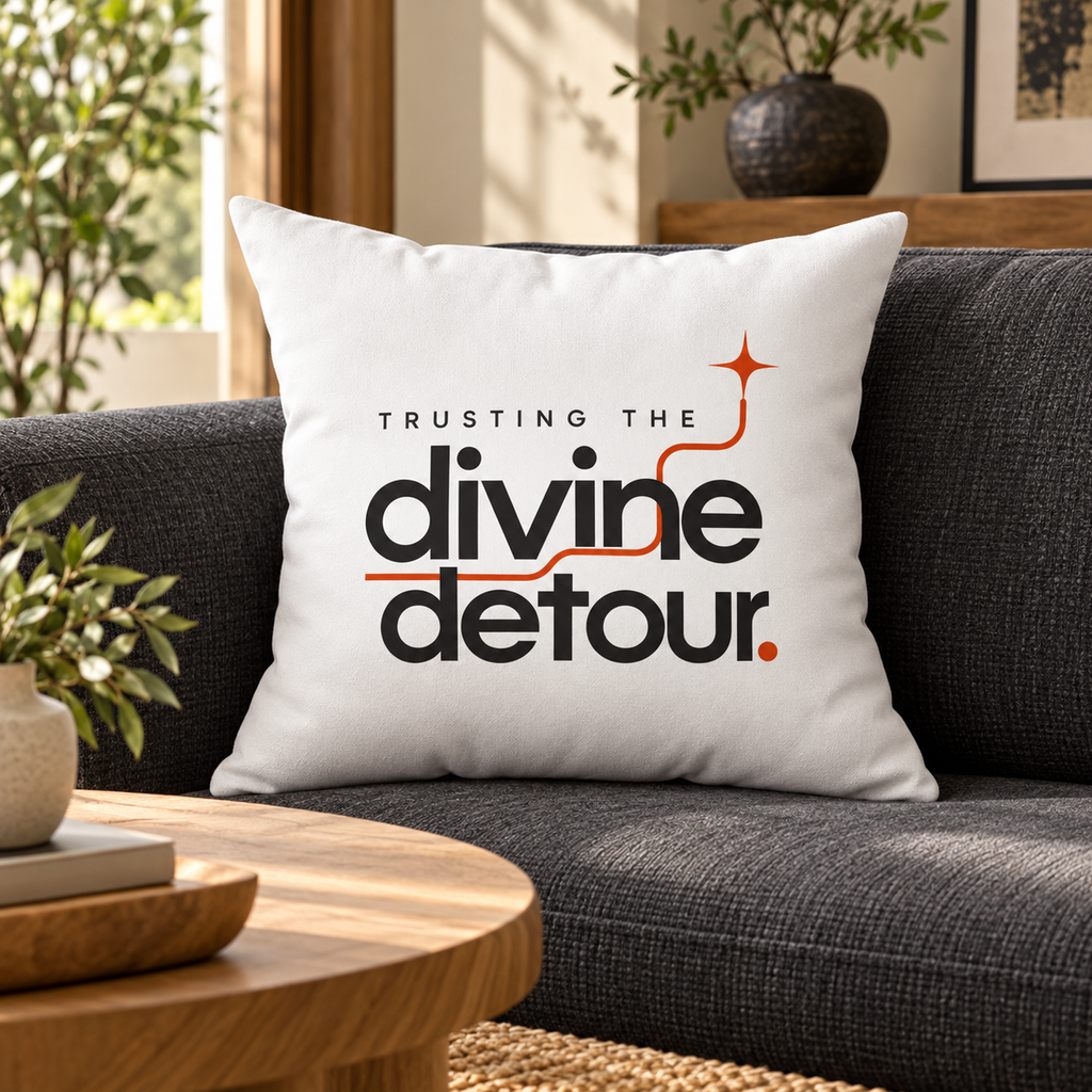 Trusting the divine detour. — modern-minimalist — white pillow — lifestyle