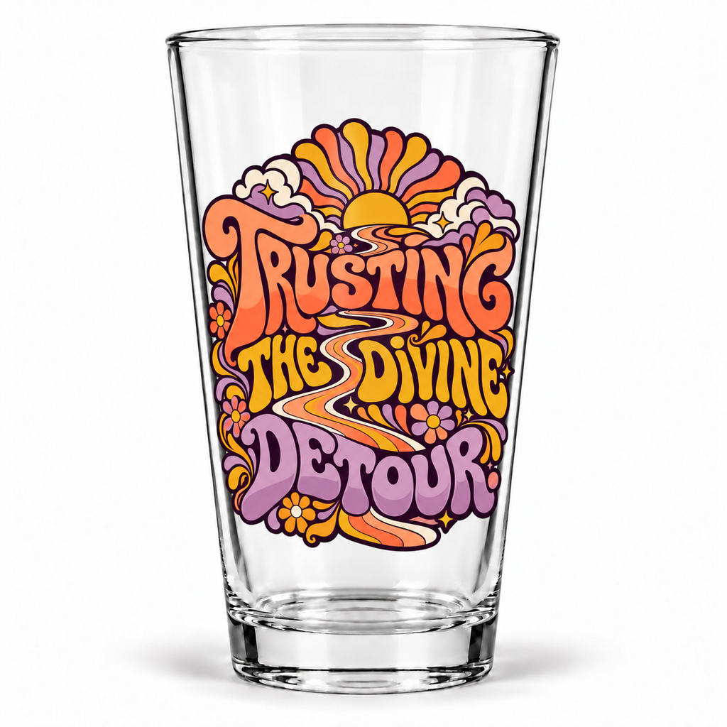 Trusting the divine detour. — Retro & Psychedelic — pint — hero