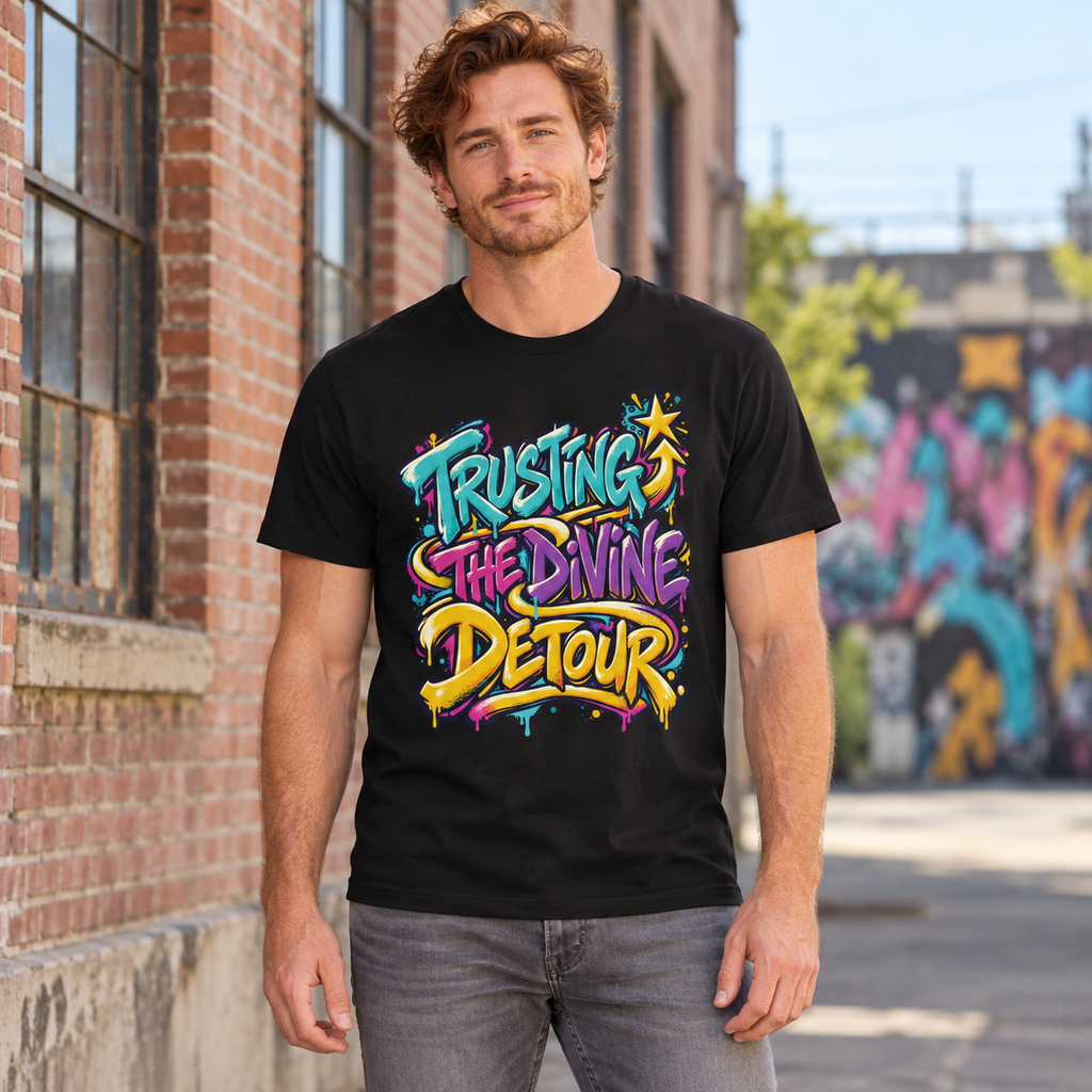 Trusting the divine detour. — Graffiti & Street Art — Black — lifestyle