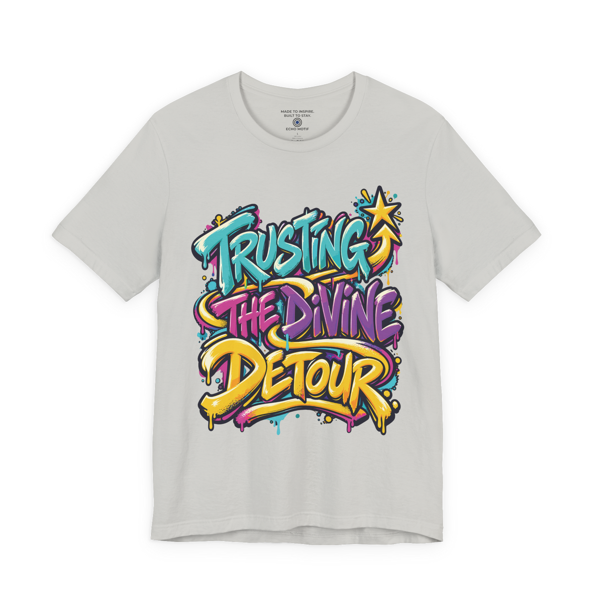 Trusting the divine detour. — Graffiti & Street Art — Silver — front