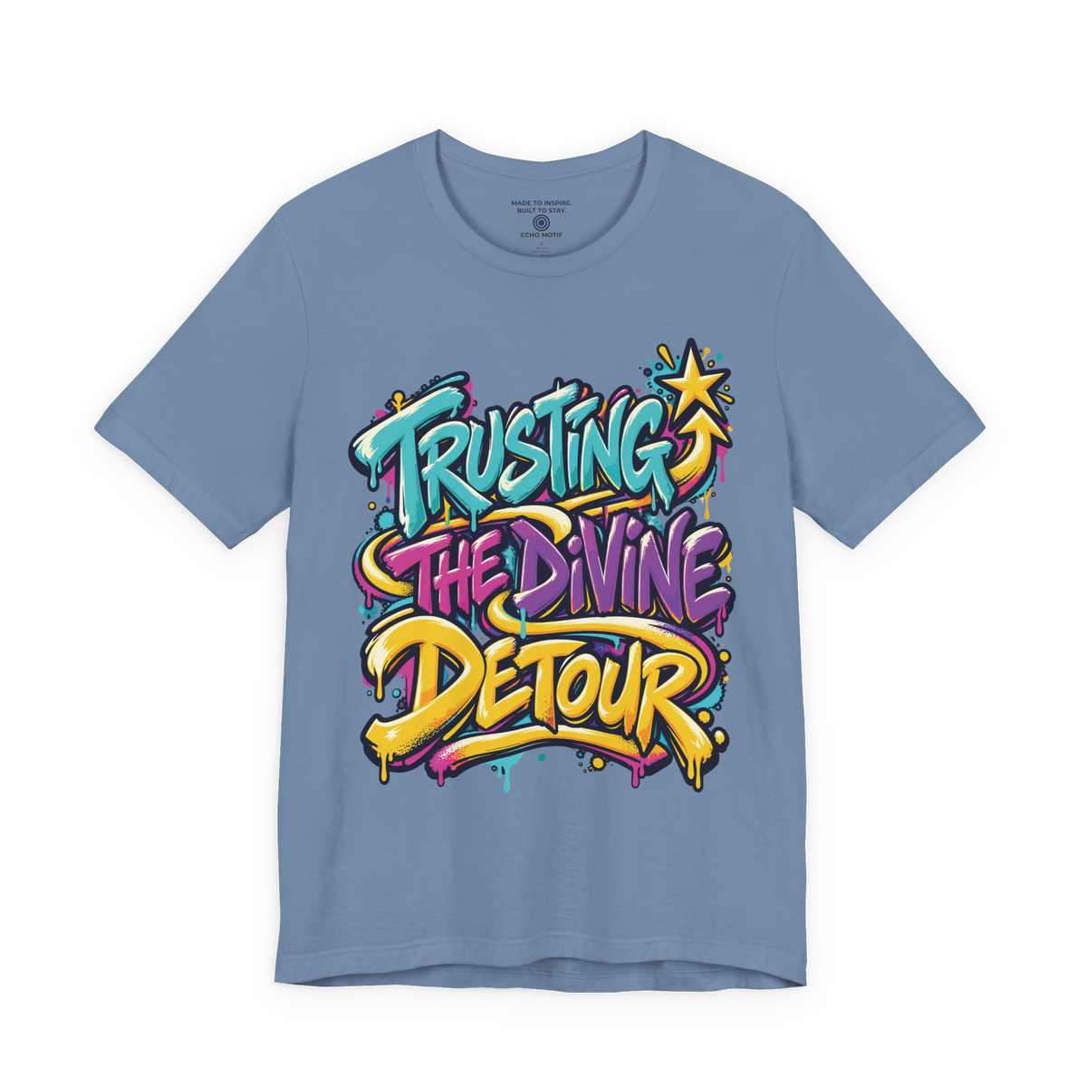 Trusting the divine detour. — Graffiti & Street Art — Steel Blue — front