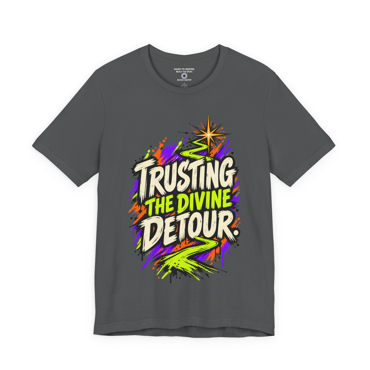 Trusting the divine detour. — Grunge & Vibrant — Asphalt — front