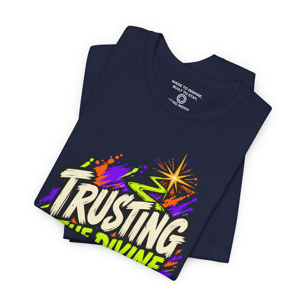 Trusting the divine detour. — Grunge & Vibrant — Navy — folded