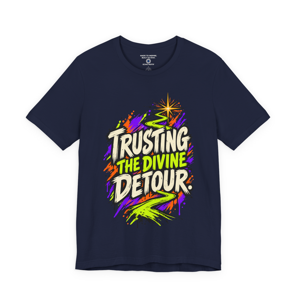 Trusting the divine detour. — Grunge & Vibrant — Navy — front