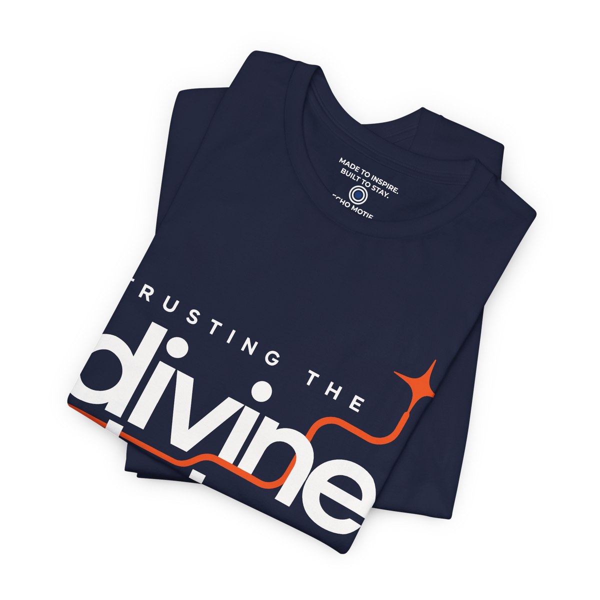 Trusting the divine detour. — Modern & Minimalist — Navy — folded