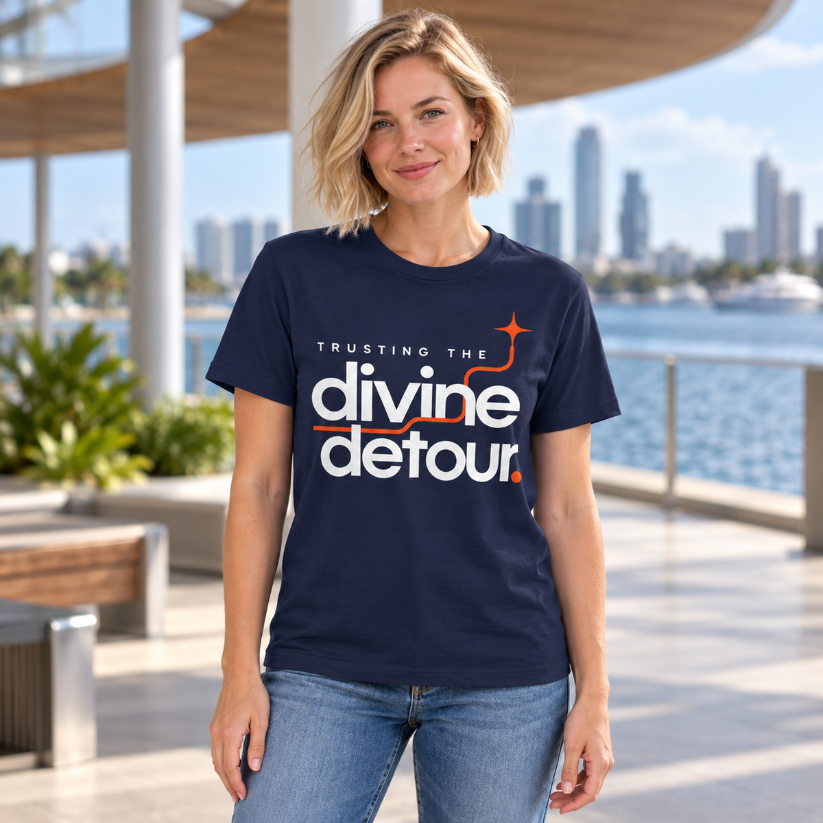 Trusting the divine detour. — Modern & Minimalist — Navy — lifestyle