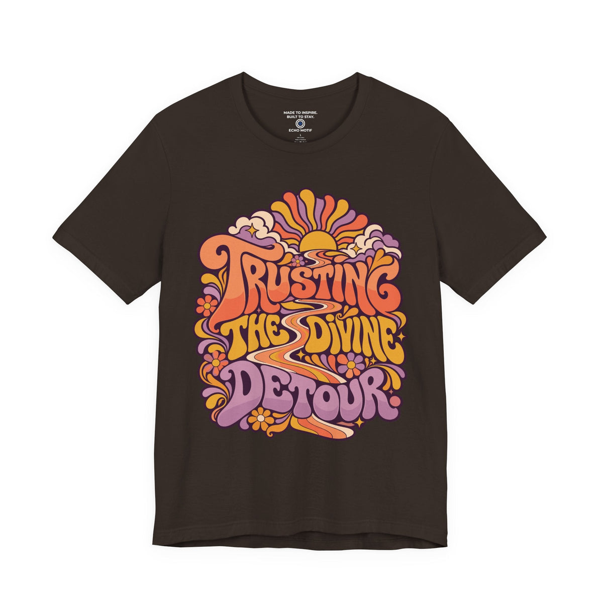 Trusting the divine detour. — Retro & Psychedelic — Brown — front