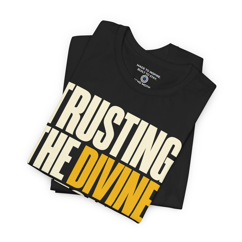 Trusting the divine detour. — Simple & Direct — Black — folded