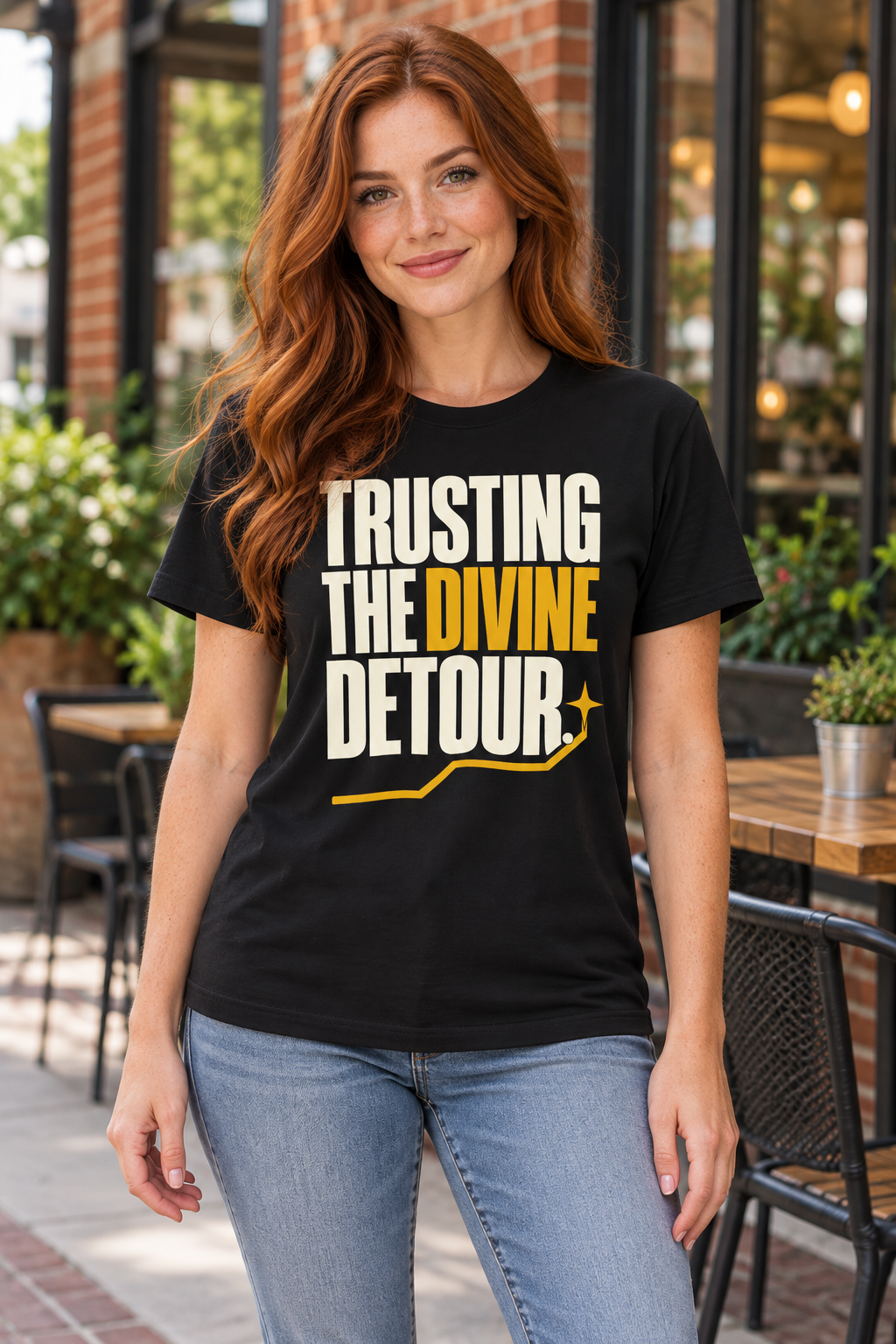 Trusting the divine detour. — Simple & Direct — Black — lifestyle