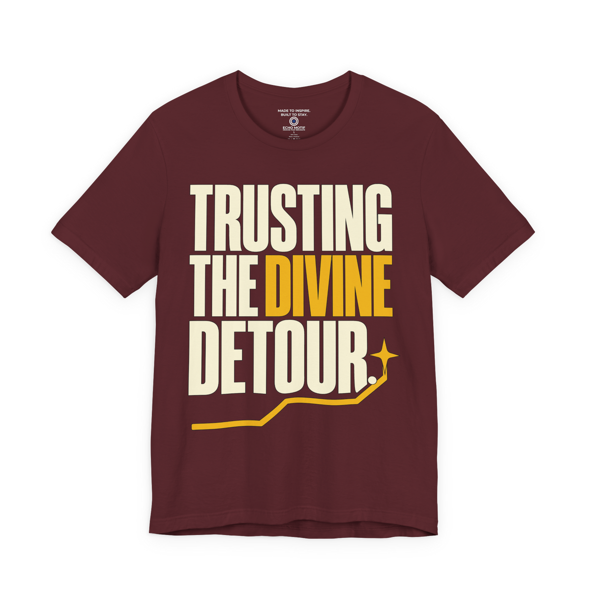 Trusting the divine detour. — Simple & Direct — Maroon — front