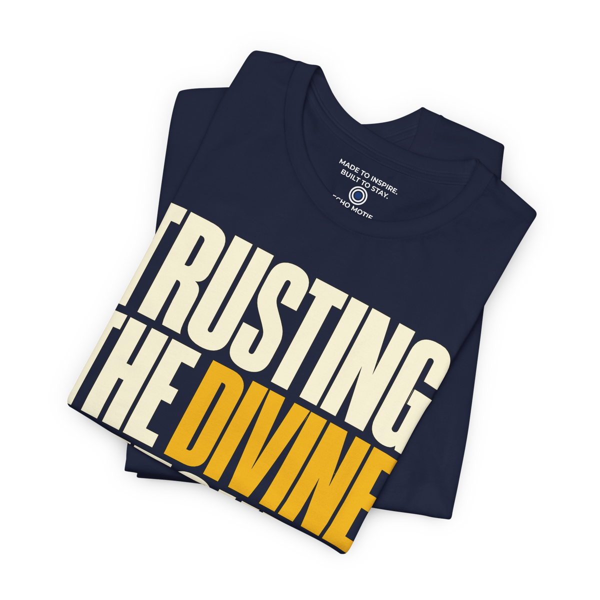 Trusting the divine detour. — Simple & Direct — Navy — folded