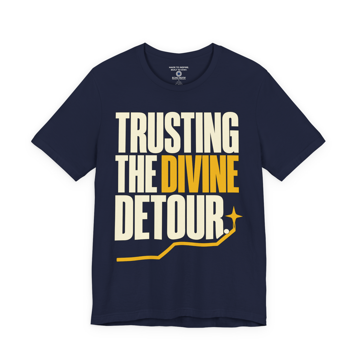 Trusting the divine detour. — Simple & Direct — Navy — front